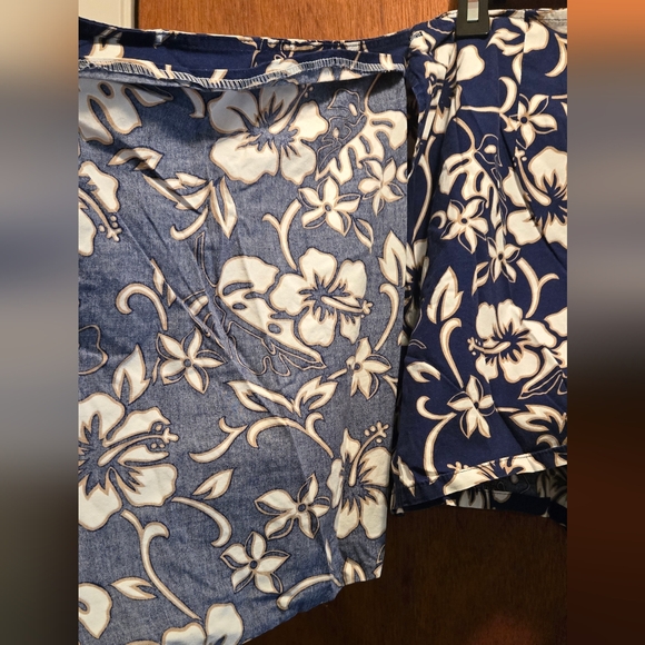 Hilo Hattie Hawaiian Original NWOT Blue Floral Skort szL - Picture 7 of 7